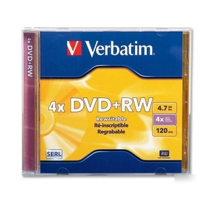 Verbatim 94520 -1PK dvd+rw 4X 4.7GB brand