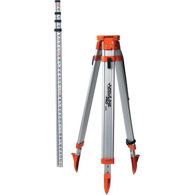 New johnson level universal tripod/grade rod kit - 