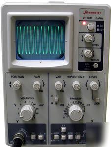 New sinometer ST16C 10MHZ oscilloscope with probe 