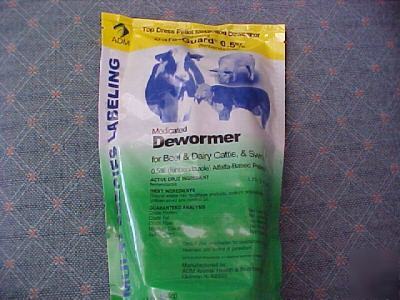 Safe guard cattle hog wormer pig swine 5LB does 5000LBS