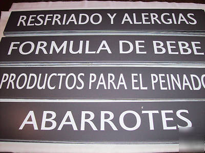 Signage for aisle marker signs,double sided,2 languages