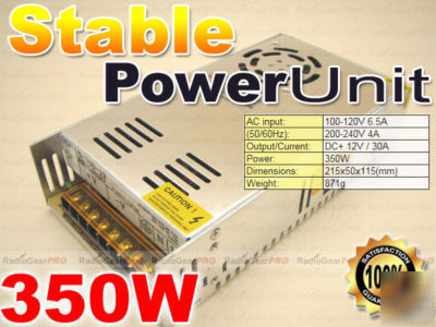 Stable power transformer 350W output dc 12V 30A 