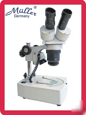 Stereo microscope 10-200X | barlow lens | halogen | 3D