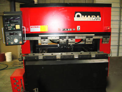 1990 amada 80 ton cnc press brake - 6' bed 