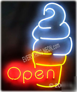 412 ice cream neon sign large neon open signs yogurt