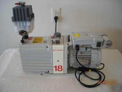 Boc edwards 18 rotary vane dual stage vacuum pump 208V