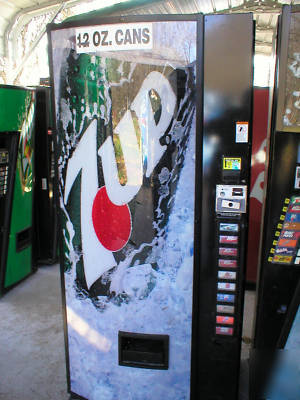 Dixie narco 414 multi-price soda vending machine..