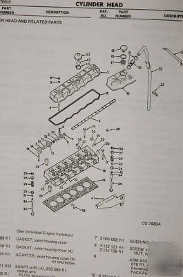 Dresser international d-310 dt-358 engine parts manual