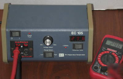 E-c apparatus ec 105 hv dc power supply, tested/works 