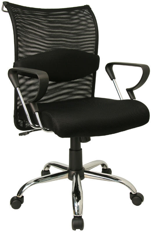 Ergonomic mesh back seat chrome base office desk chair