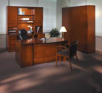 New 3PC all wood executive office desk set, #tf-sor-D3