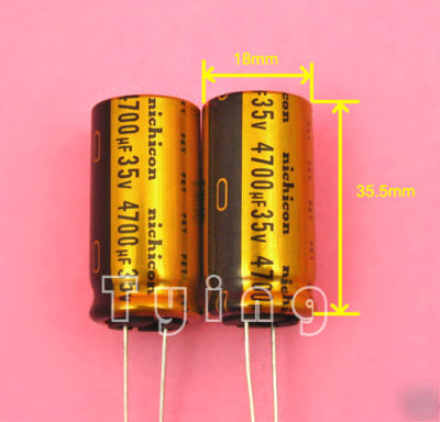 New 4PCS nichicon 4700UF 35V muse fw audio capacitor 