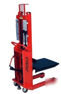Pedalifter manual foot pump stacker lifting platform