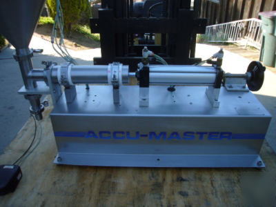 Piston filler table top accu-master by geyer 