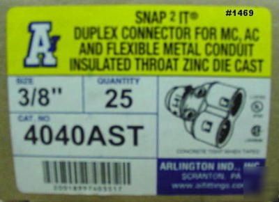 SNAP2 it duplex connectors for mc,ac flex conduit (25)