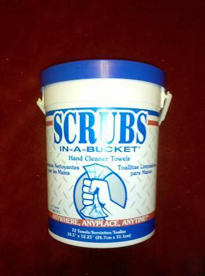 Scrubs hand cleaner towels 72 ct dymon 42272