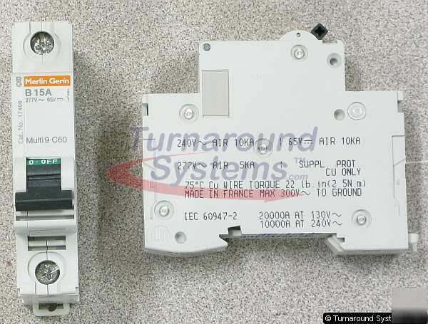 Square d MG17406 circuit breaker, 15 amp 1P, lots of 12