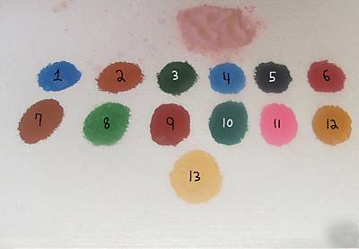 13 lbs dye variety pack concrete plaster color pigment