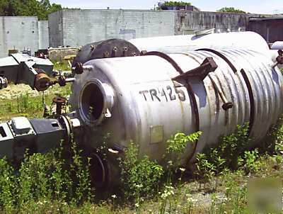 1300 gallon stainless steel jacketed reactor