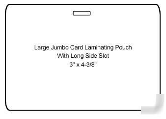 7MIL large jumbo card pouches/short slot- free shipping