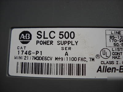 Allen bradley slc 500 4 card rack input and output