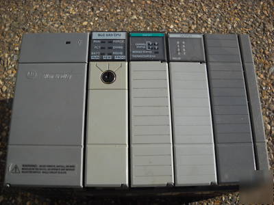 Allen bradley slc 500 4 card rack input and output