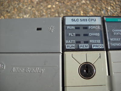 Allen bradley slc 500 4 card rack input and output