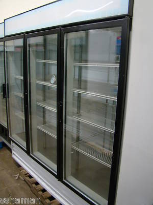 Beverage air MT72 3 door glass refrigerator merchandisr