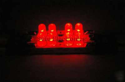 Fantastic high brightness cluster with 8PCS led (red)