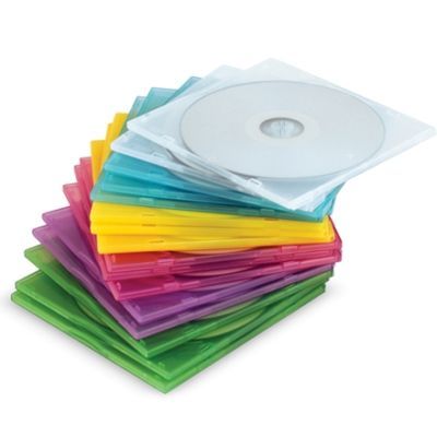 New 200 5MM slim poly cd/dvd cases,KL01-5 colors