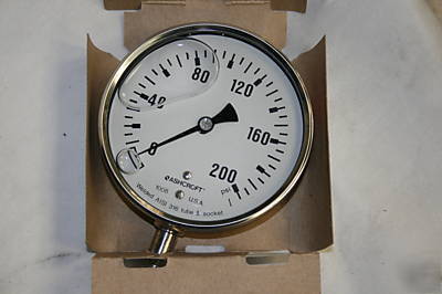 New ashcroft metric case gauge 200 psi - 1/4 npt 