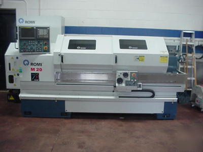 Romi m-20 cnc lathe manual teach & run modes tailstock