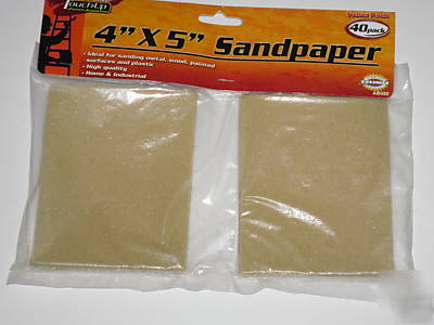 Sand paper 40 sheets assorted grade sandpaper 4