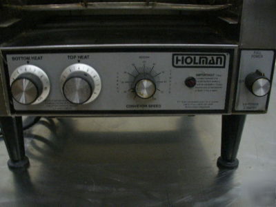 Used holmann conveyor toaster model T710H n/r