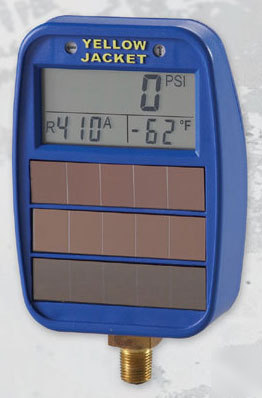 Yellow jacket 49042 blue compound solar digital gauge