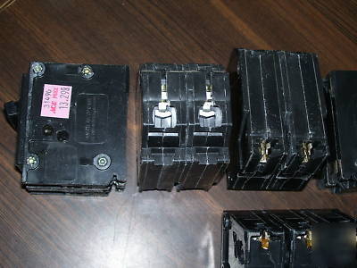 5-2 pole breakers 2-20 & 3-40AMP 1-50AMP 3 pole breaker