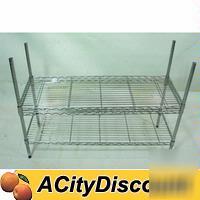 3 shelf half height 48X18 kitchen storage utility rack