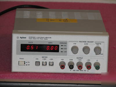 Agilent E3630A triple output dc power supply 0-6V,2.5A