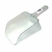 Bouncer clear plastic utility scoop - 64 oz - 2886CL