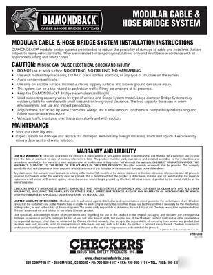 Checker's hose bridge system uhb 3035 (6 sets)