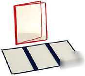 Deluxe clear sewn menu cover - 11IN x 17IN