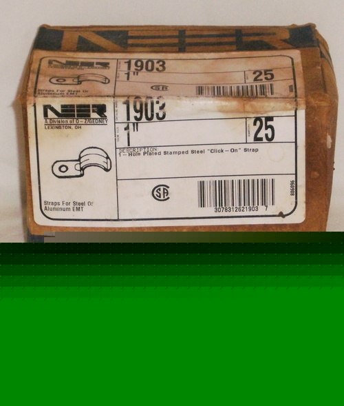 Emt one hole strap box of 17 - 1 inch