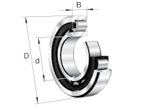 Fag NU2306-e-TVP2 cylindrical roller bearings