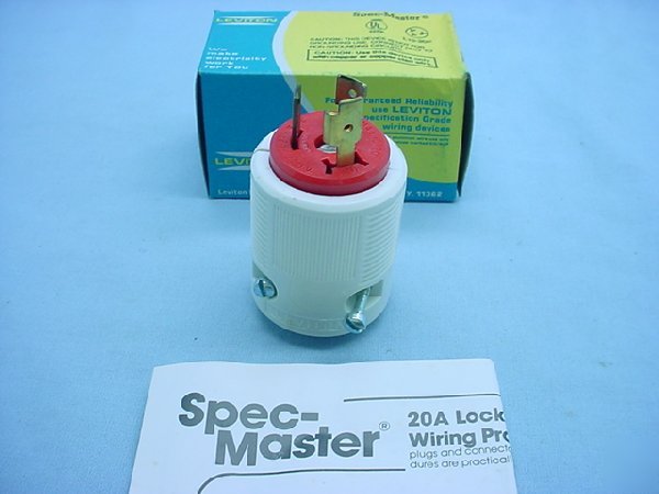 Leviton L10-20 locking plug 20A 125/250V L10-20R
