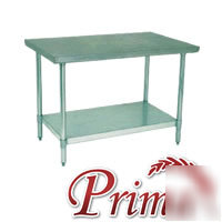 New stainless steel kitchen prep work table 24 x 24 nsf
