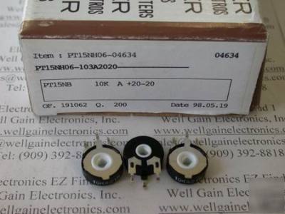 Piher PT15NH06-04634 trimpot 1/4W 10K ohm pitch 2.5MM