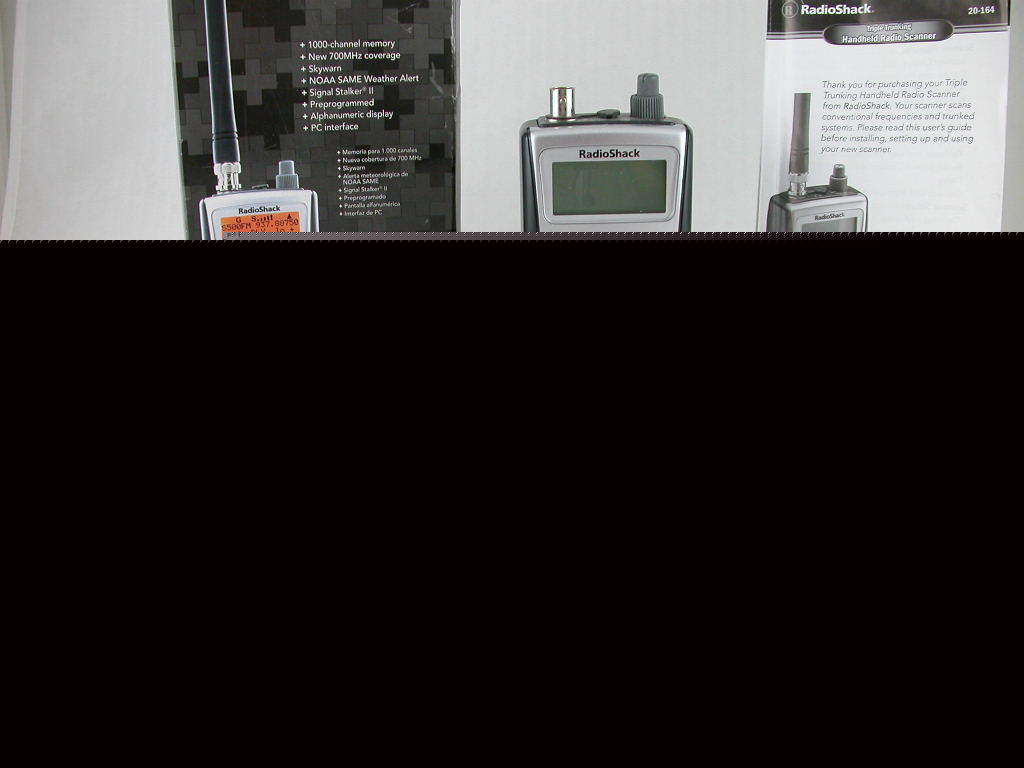 Radioshack pro-164 trunking handheld scanner + acc.