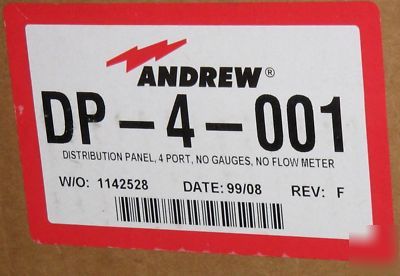 Distribution panel andrew dp-4-001 w/hardware kit 