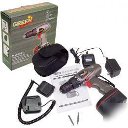 Greenpower 3/8 inch cordless drill - detachable battery