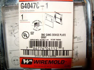 10 plates wiremold raceway 4000 G4047C-1